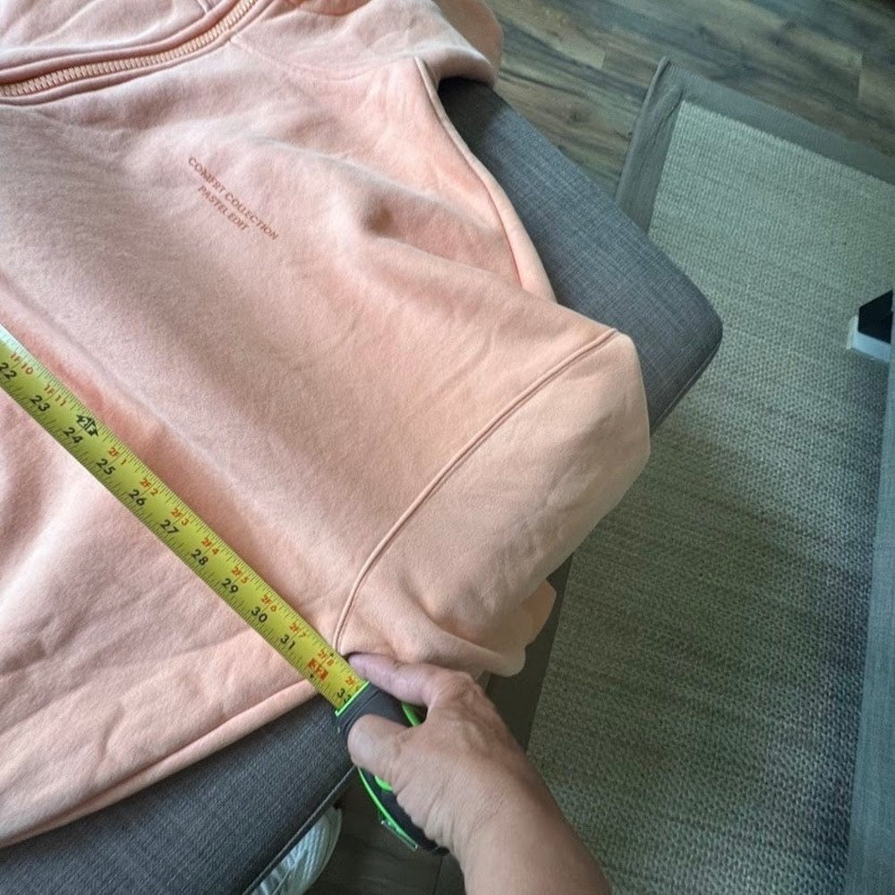 Comfrt Collection Pastel Edit Peach Zip Hoodie and Joggers Set XL Loungewear - Picture 10 of 14